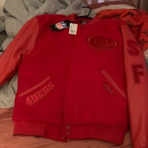 San Francisco 49ers Red Bomber Jacket